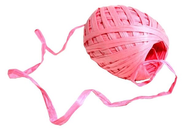 Papírová stuha vázací 30m - Raffia světle růžová 7002321
