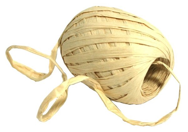 Papírová stuha vázací 30 m - Raffia krémová 7002302