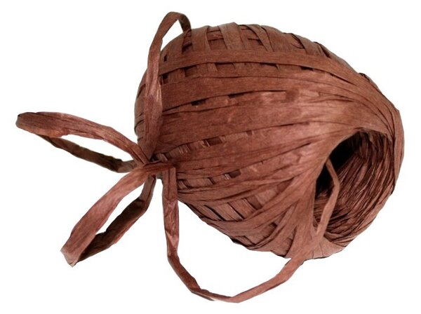 Papírová stuha vázací 30m - Raffia hnědá 7002370