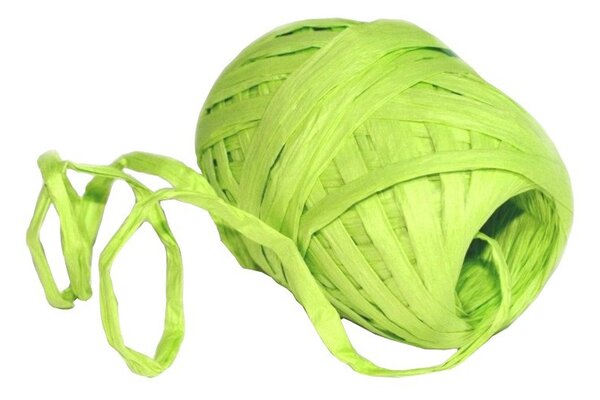 Papírová stuha vázací 30m - Raffia světle zelená 7002351