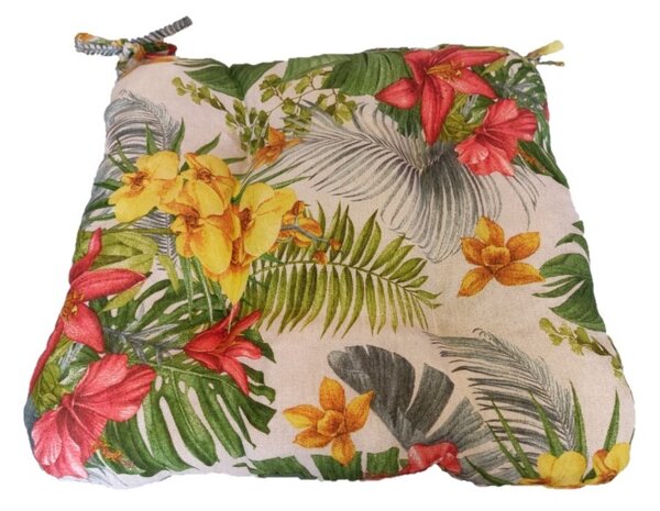 Podsedák na židli foukaný se šňůrkou - 40 x 40 - Honolulu - sada 4 ks