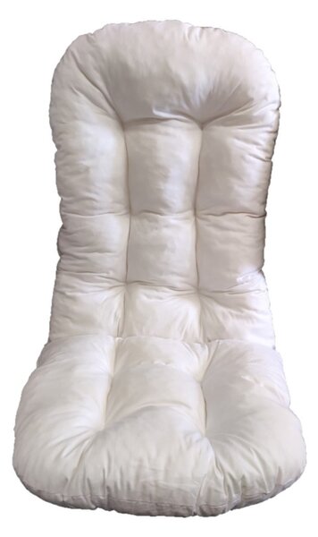 Sedák na křeslo 130 x 55 cm, typ Swivel - bílý