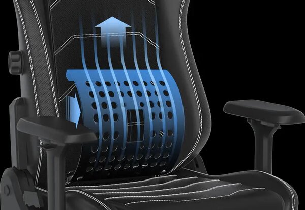 Herní židle DXRacer MASTER tmavě šedá, látková