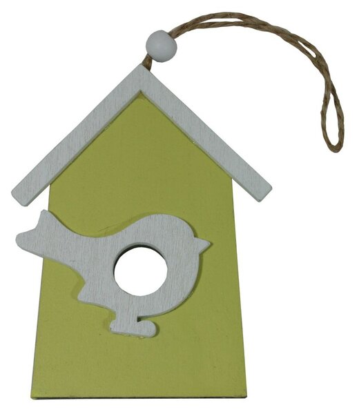 Závěsný domek s ptáčkem 11cm 2001353