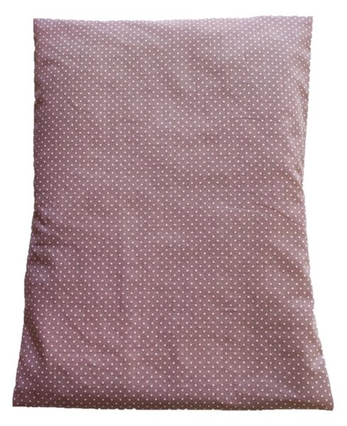 Relaxační polštářek 30x40cm s výplní z pohankových slupek - šedý puntík