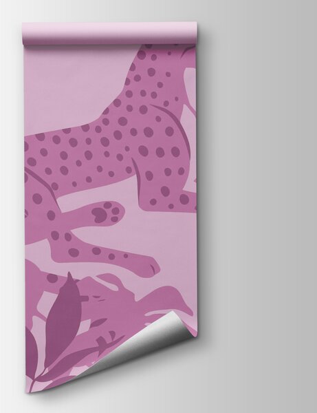 Fototapeta Fialový gepard s růžovými skvrnami, Fototapety se zvířaty, Populární fototapety, t00237v1 - Tapeko.co.cz