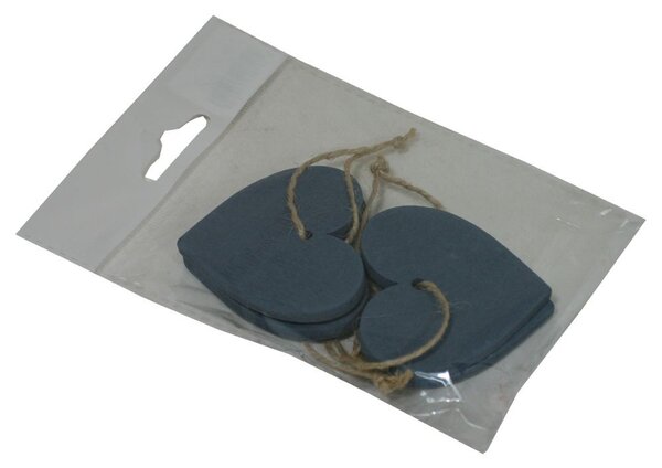 Dekorace závěsné srdce 5,5 cm - 4 ks 3001417