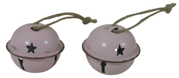 Rolničky růžové sada 2ks/4cm 3001703
