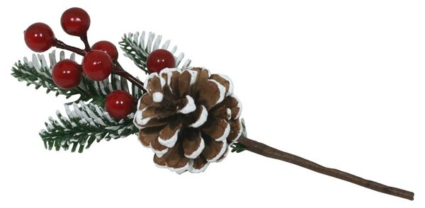 Větvička s šiškou 20cm 3000971