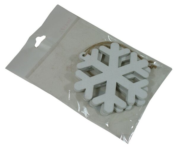 Dekorace závěsná vločka 10 cm - 2 ks 3001382
