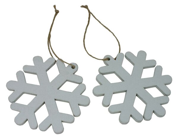 Dekorace závěsná vločka 10 cm - 2 ks 3001382