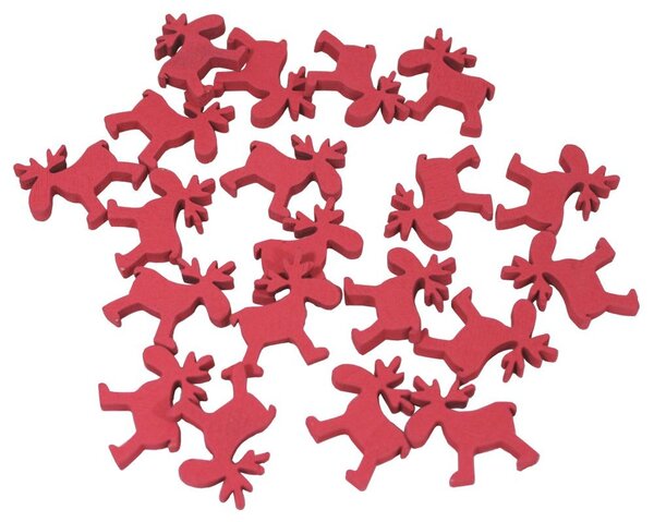 Dekorace sobíci červení 3cm/20ks 3001905