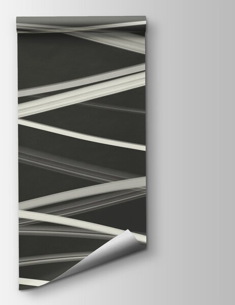 Fototapeta Bílé čáry na černém pozadí, Abstraktní fototapety, Populární fototapety, t00260 - Tapeko.co.cz