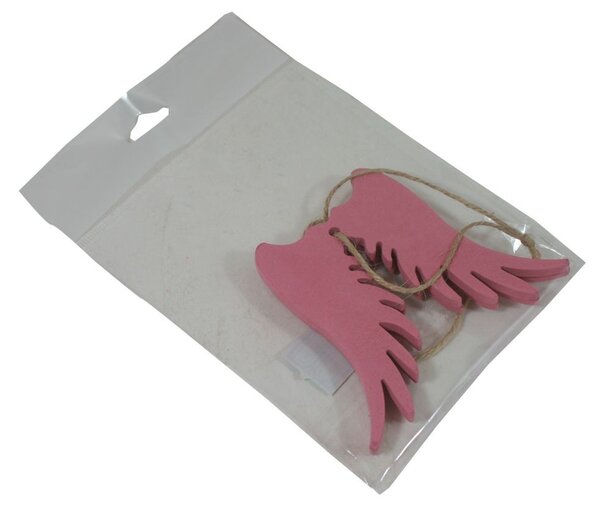 Dekorace závěsná křídla 10 cm -2 ks 3001381