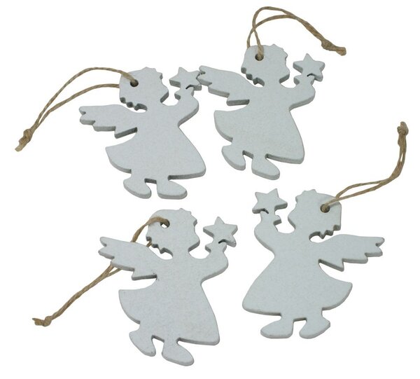Dekorace závěsná andělé 6 cm - 4 ks 3001406