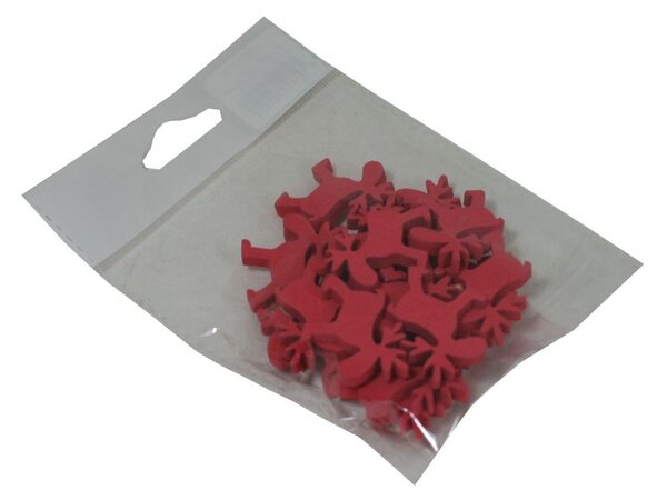 Dekorace sobíci červení 3cm/20ks 3001905