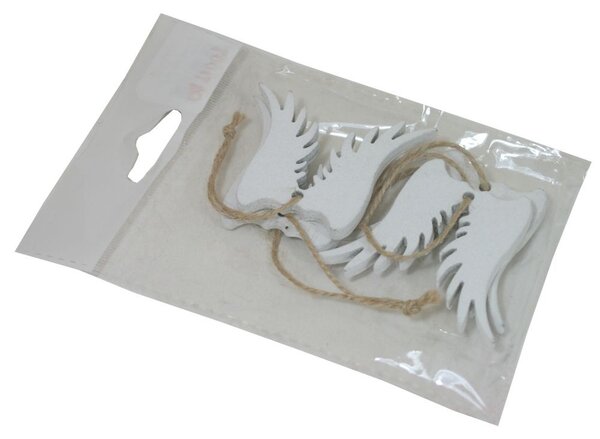 Dekorace závěsná křídla 6 cm - 4 ks 3001408