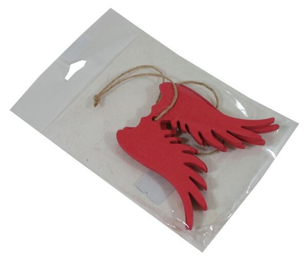 Dekorace závěsná křídla 10 cm -2 ks 3001388
