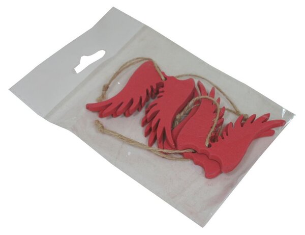 Dekorace závěsná křídla 6 cm - 4 ks 3001409