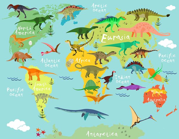 Fototapeta Dobrodružství s dinosaury, Fototapety - Muralas.cz