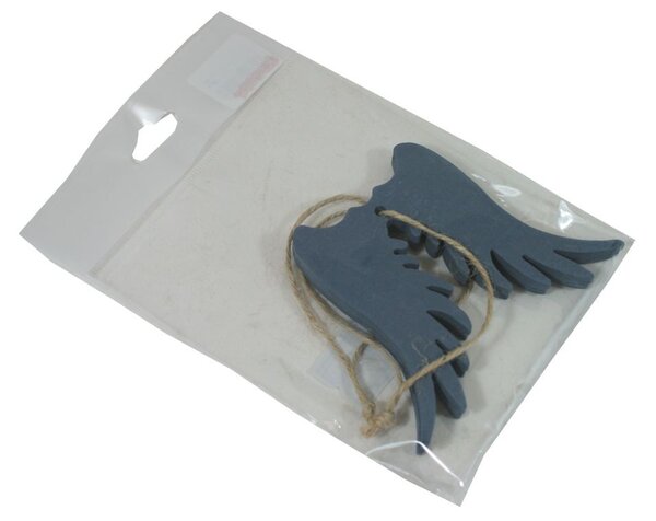 Dekorace závěsná křídla 10 cm -2 ks 3001387
