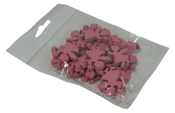 Dekorace sobíci růžoví 3cm/20ks 3001916