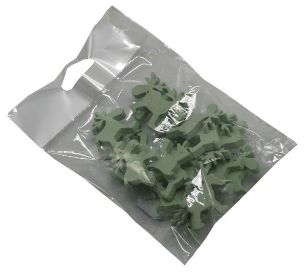 Dekorace dřevěná závěsní sobíci mint 3cm/20 ks 3001914