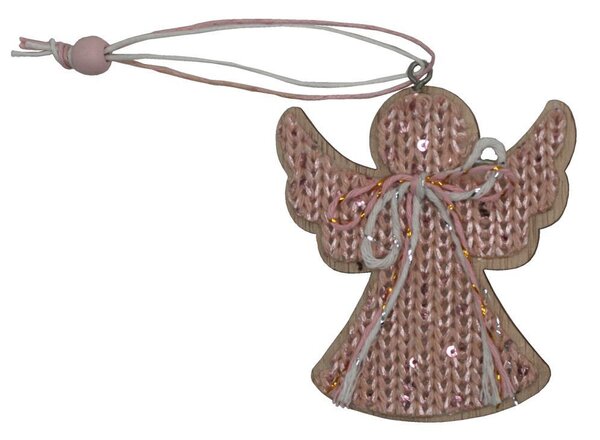 Dekorace dřevěná závěsná andělíček 10cm 3001107