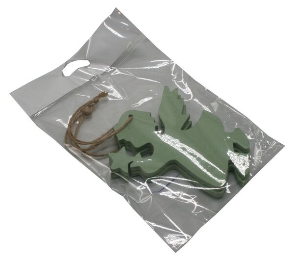 Dekorace dřevěná závěsní andělé 2 ks /10cm 3001399