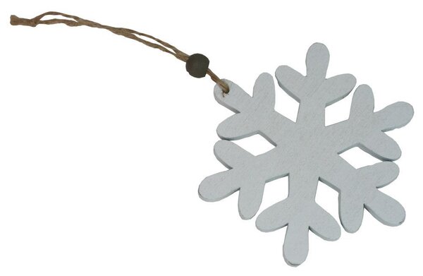 Dekorace závěsná vločka 12cm 3001130