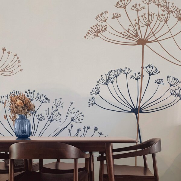 Fototapeta Skupina květin na bílém pozadí, Květinové fototapety, Populární fototapety, t00267 - Tapeko.co.cz