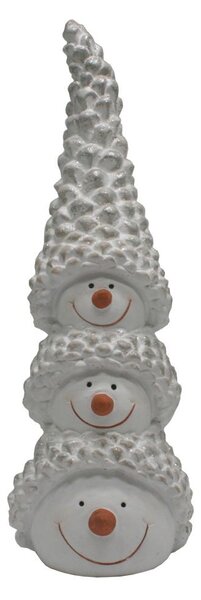 Keramická figurka – 3 sněhuláci v jednom, 30 cm 3140001