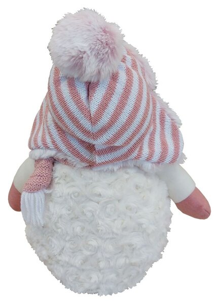 Sněhulák s růžovou ušankou 30cm 3000066