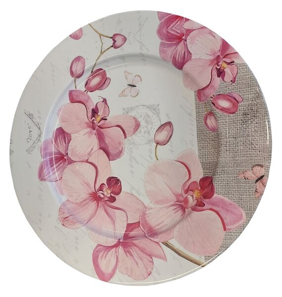 Talíř plechový Orchidej Ø 33 cm 2000330