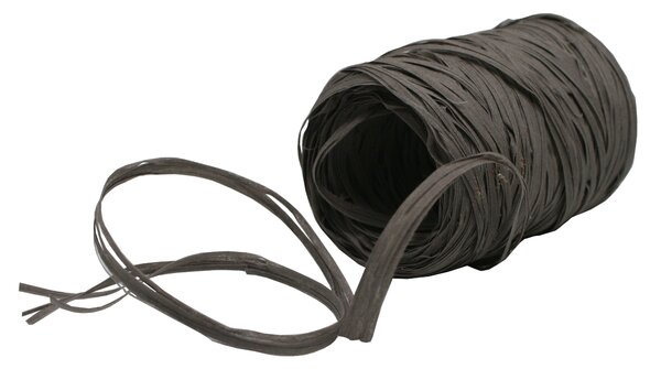 Papírová stuha vázací 40 m - Raffia šedá 7002371