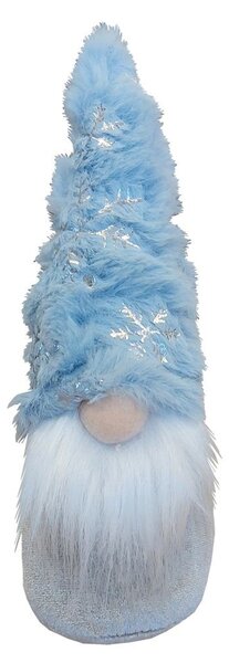 Skřítek bílo-modrý s vločkami 19cm 3000053