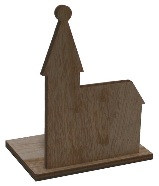Svícen kostelík 11cm přírodní 9305203