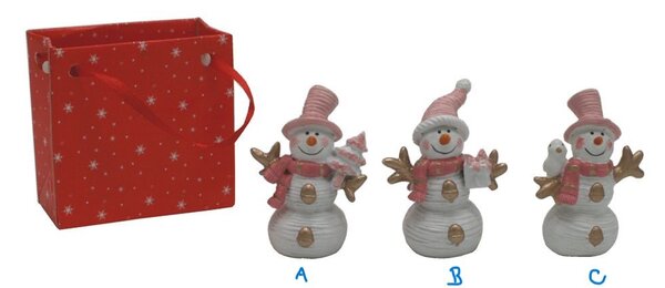 Sněhulák dárek v taštičce 5cm 3140003
