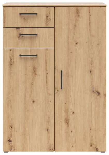 KOMODA, dub artisan, 80/115/40 cm Carryhome - Široké komody