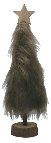Dekorace stromek z kožešiny 33 cm 2009219
