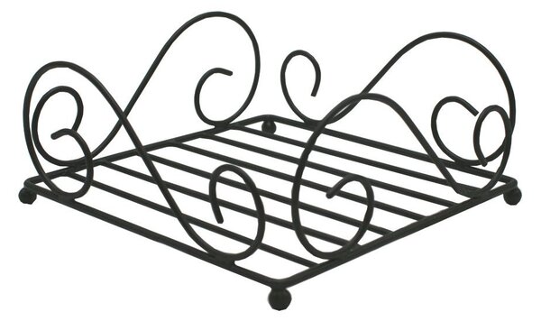 Stojanek na ubrousky Scroll kovový černý 3410005