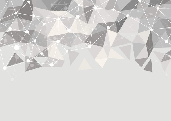 Fototapeta Šedobílé pozadí s bílými tečkami a trojúhelníky, Abstraktní fototapety, Populární fototapety, t00325 - Tapeko.co.cz