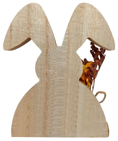 Zajíček s kytkou žlutý 13cm 4000093