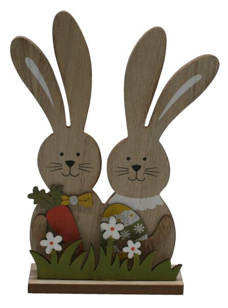 Zajíčkové duo dřevěné 24cm 4000076
