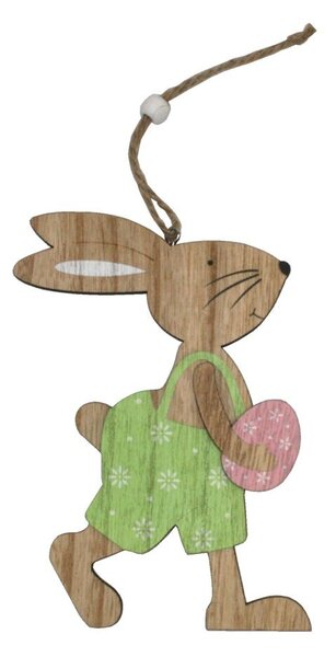 Závěsný zajíček zelený 15cm 4000145