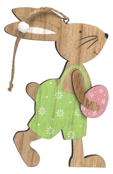Závěsný zajíček zelený 15cm 4000145