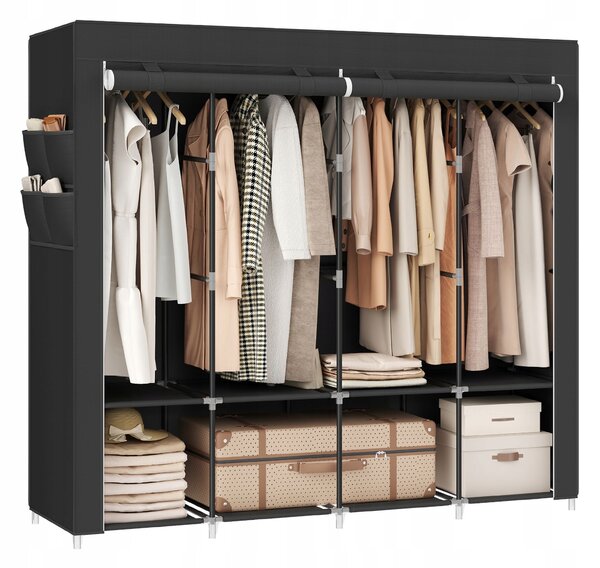 Šatní Skříň Songmics RYG094C02 167 x 170 x 45 cm v odstínech šedé
