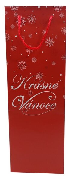 5ks dárkových tašek na láhev - Krásné Vánoce 8611305-0