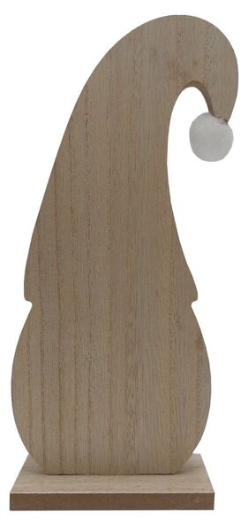 Skřítek dřevěný stříbrný 19cm 2009280