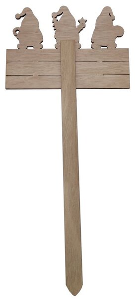 Dřevěný zápich skřítci Vítejte 51*23cm 3002003